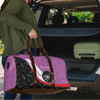 Personalised Aotearoa Lawn Bowls Travel Bag Maori and Silver Fern Sporty Style Pink Color - Aussie Hoodie