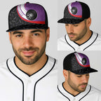 Aotearoa Lawn Bowls Baseball Net Cap Maori and Silver Fern Sporty Style Purple Color - Aussie Hoodie