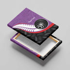 Personalised Aotearoa Lawn Bowls Canvas Wall Art Maori and Silver Fern Sporty Style Purple Color - Aussie Hoodie