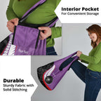 Personalised Aotearoa Lawn Bowls Grocery Bag Maori and Silver Fern Sporty Style Purple Color - Aussie Hoodie