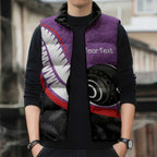 Personalised Aotearoa Lawn Bowls Sleeveless Puffer Jacket Maori and Silver Fern Sporty Style Purple Color - Aussie Hoodie