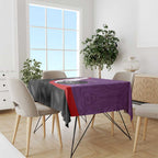 Personalised Aotearoa Lawn Bowls Tablecloth Maori and Silver Fern Sporty Style Purple Color - Aussie Hoodie