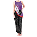 Personalised Aotearoa Lawn Bowls Tank Maxi Dress Maori and Silver Fern Sporty Style Purple Color - Aussie Hoodie