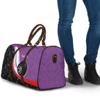 Personalised Aotearoa Lawn Bowls Travel Bag Maori and Silver Fern Sporty Style Purple Color - Aussie Hoodie
