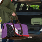 Personalised Aotearoa Lawn Bowls Travel Bag Maori and Silver Fern Sporty Style Purple Color - Aussie Hoodie
