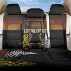 New Zealand and Australia ANZAC Day Back Car Seat Cover Soldier and Last Post Camouflage Pattern