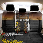 New Zealand and Australia ANZAC Day Back Car Seat Cover Soldier and Last Post Camouflage Pattern