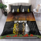 New Zealand and Australia ANZAC Day Bedding Set Soldier and Last Post Camouflage Pattern