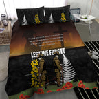 New Zealand and Australia ANZAC Day Bedding Set Soldier and Last Post Camouflage Pattern