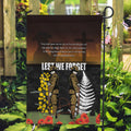 New Zealand and Australia ANZAC Day Garden Flag Soldier and Last Post Camouflage Pattern