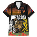 New Zealand and Australia ANZAC Day Hawaiian Shirt Soldier and Last Post Camouflage Pattern