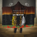 New Zealand and Australia ANZAC Day Hooded Blanket Soldier and Last Post Camouflage Pattern