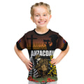 New Zealand and Australia ANZAC Day Kid T Shirt Soldier and Last Post Camouflage Pattern