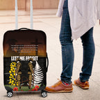 New Zealand and Australia ANZAC Day Luggage Cover Soldier and Last Post Camouflage Pattern