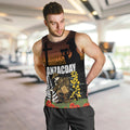 New Zealand and Australia ANZAC Day Men Tank Top Soldier and Last Post Camouflage Pattern