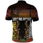 New Zealand and Australia ANZAC Day Polo Shirt Soldier and Last Post Camouflage Pattern