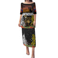 New Zealand and Australia ANZAC Day Puletasi Soldier and Last Post Camouflage Pattern