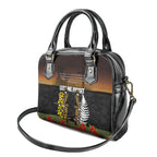 New Zealand and Australia ANZAC Day Shoulder Handbag Soldier and Last Post Camouflage Pattern