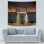 New Zealand and Australia ANZAC Day Tapestry Soldier and Last Post Camouflage Pattern