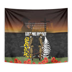 New Zealand and Australia ANZAC Day Tapestry Soldier and Last Post Camouflage Pattern
