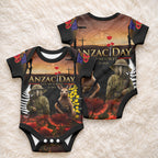 New Zealand and Australia ANZAC Day Baby Onesie