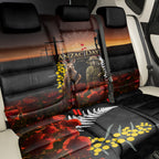 New Zealand and Australia ANZAC Day Back Car Seat Cover Kiwi Bird and Kangaroo Soldier