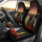 New Zealand and Australia ANZAC Day Car Seat Cover Kiwi Bird and Kangaroo Soldier