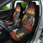 New Zealand and Australia ANZAC Day Car Seat Cover Kiwi Bird and Kangaroo Soldier