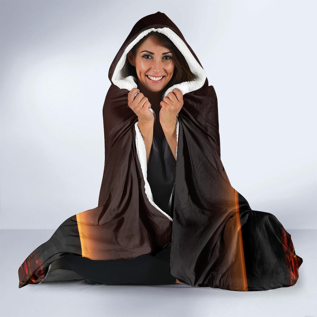New Zealand and Australia ANZAC Day Hooded Blanket Kiwi Bird and Kangaroo Soldier