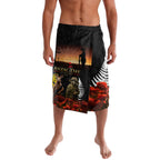 New Zealand and Australia ANZAC Day Lavalava Kiwi Bird and Kangaroo Soldier