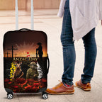 New Zealand and Australia ANZAC Day Luggage Cover Kiwi Bird and Kangaroo Soldier