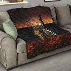 New Zealand and Australia ANZAC Day Quilt Kiwi Bird and Kangaroo Soldier