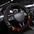New Zealand and Australia ANZAC Day Steering Wheel Cover Kiwi Bird and Kangaroo Soldier