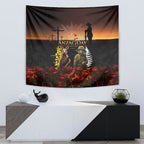 New Zealand and Australia ANZAC Day Tapestry Kiwi Bird and Kangaroo Soldier