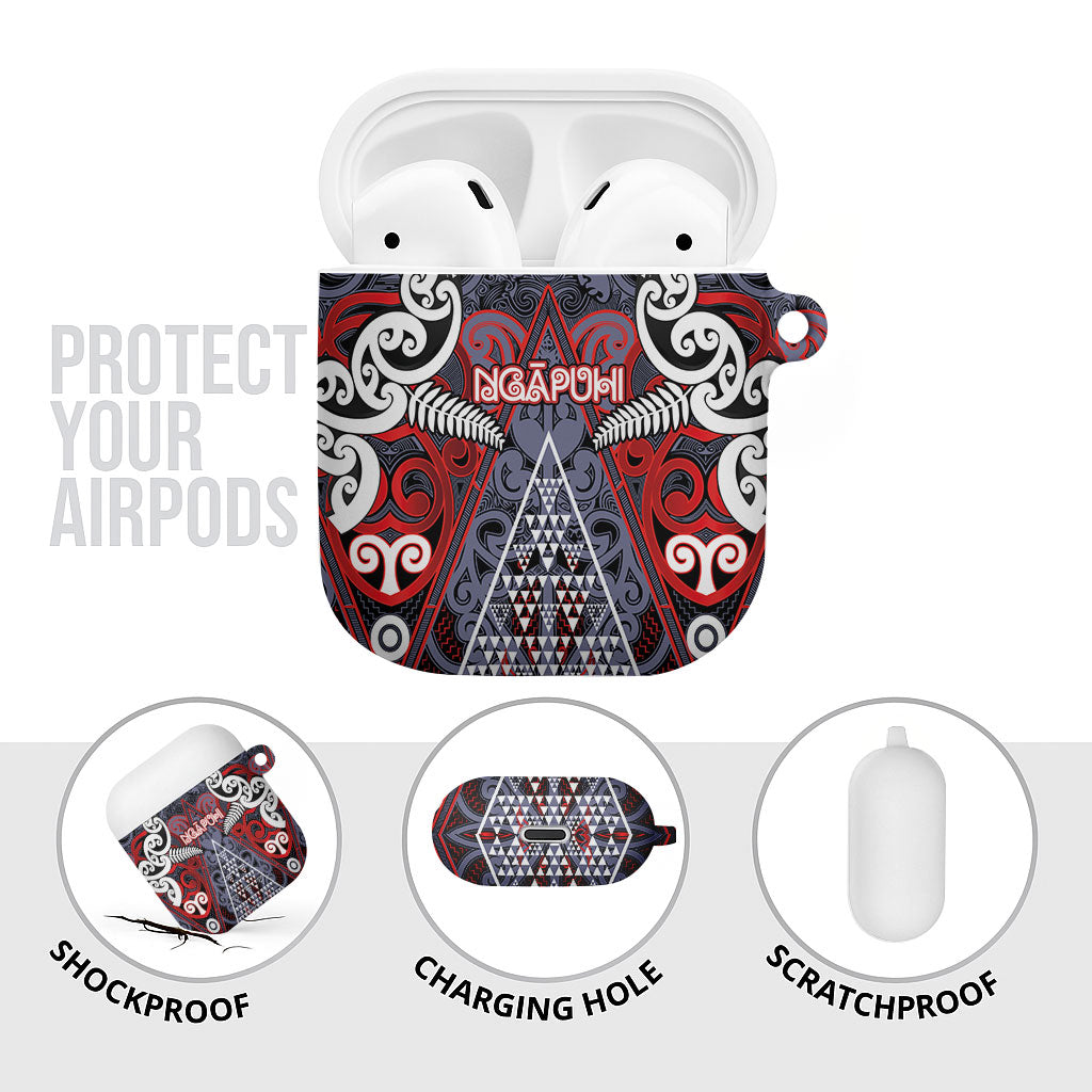 Aotearoa Iwi Ngapuhi AirPods Case Maori Motif Tribal