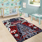 Aotearoa Iwi Ngapuhi Area Rug Maori Motif Tribal