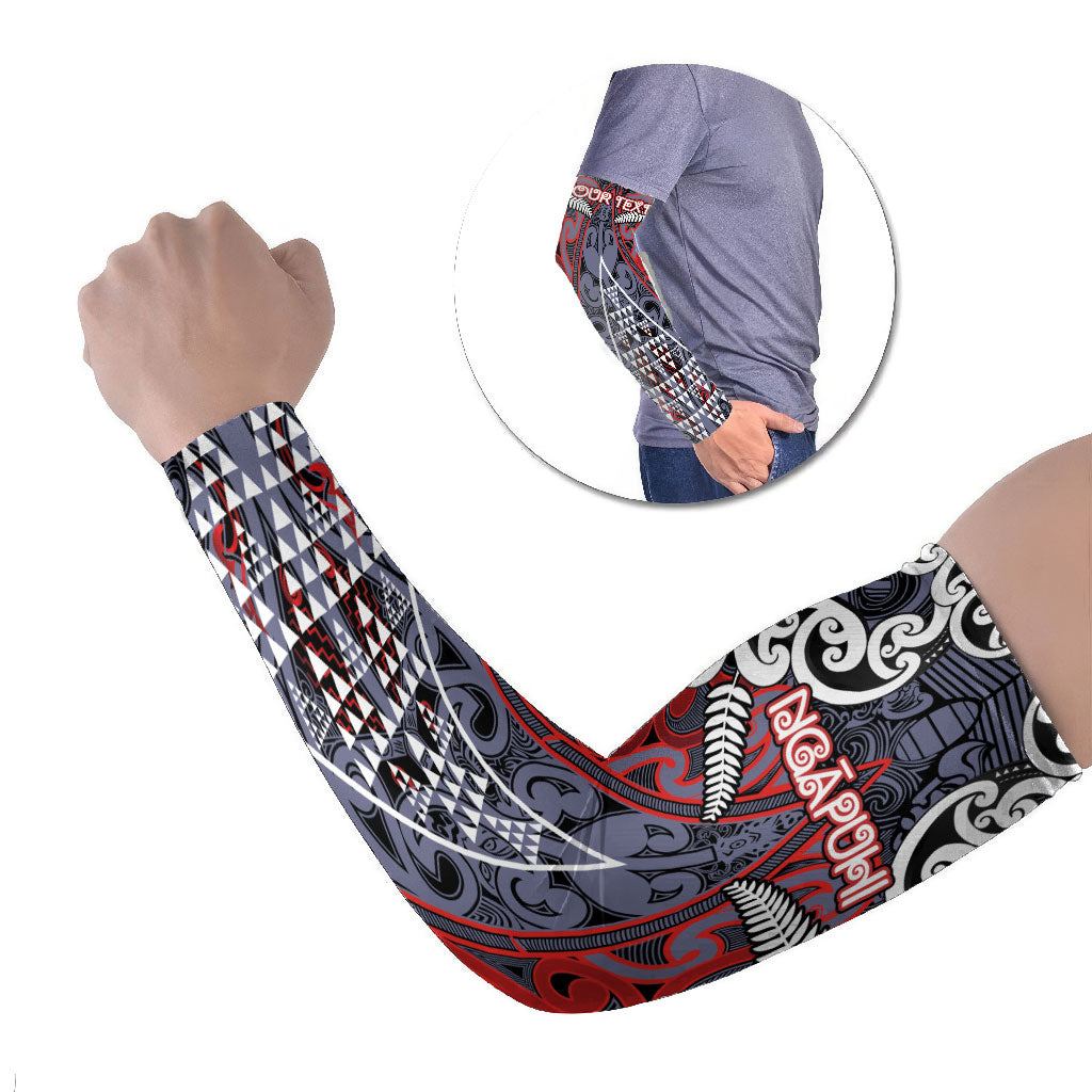 Personalised Aotearoa Iwi Ngapuhi Arm Sleeves Maori Motif Tribal
