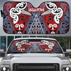 Aotearoa Iwi Ngapuhi Auto Sun Shade Maori Motif Tribal
