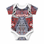 Personalised Aotearoa Iwi Ngapuhi Baby Onesie Maori Motif Tribal