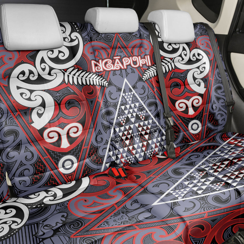 Aotearoa Iwi Ngapuhi Back Car Seat Cover Maori Motif Tribal