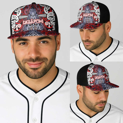 Aotearoa Iwi Ngapuhi Baseball Net Cap Maori Motif Tribal