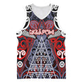 Personalised Aotearoa Iwi Ngapuhi Basketball Jersey Maori Motif Tribal