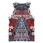Personalised Aotearoa Iwi Ngapuhi Basketball Jersey Maori Motif Tribal
