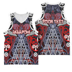 Personalised Aotearoa Iwi Ngapuhi Basketball Jersey Maori Motif Tribal