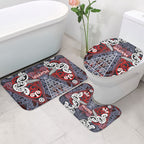 Aotearoa Iwi Ngapuhi Bathroom Set Maori Motif Tribal