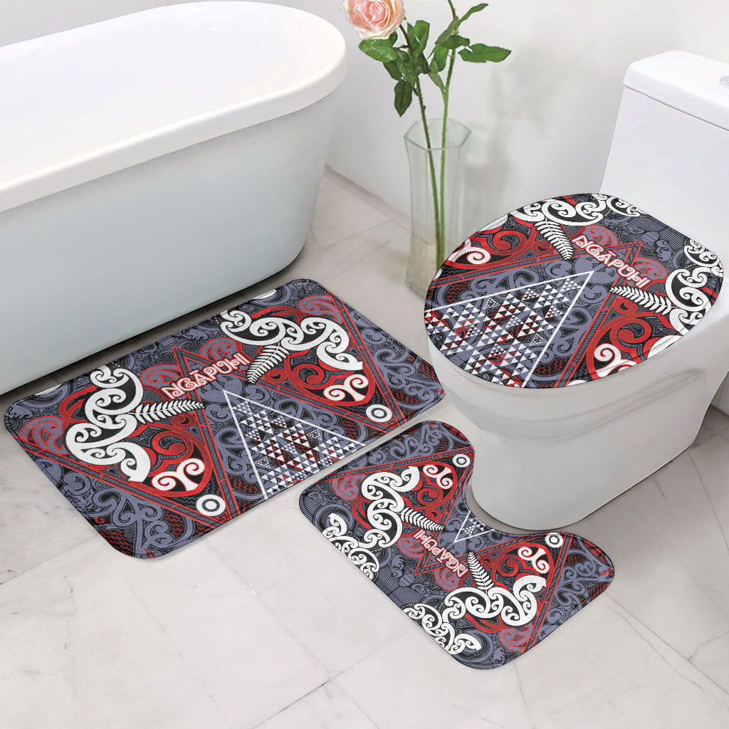 Aotearoa Iwi Ngapuhi Bathroom Set Maori Motif Tribal