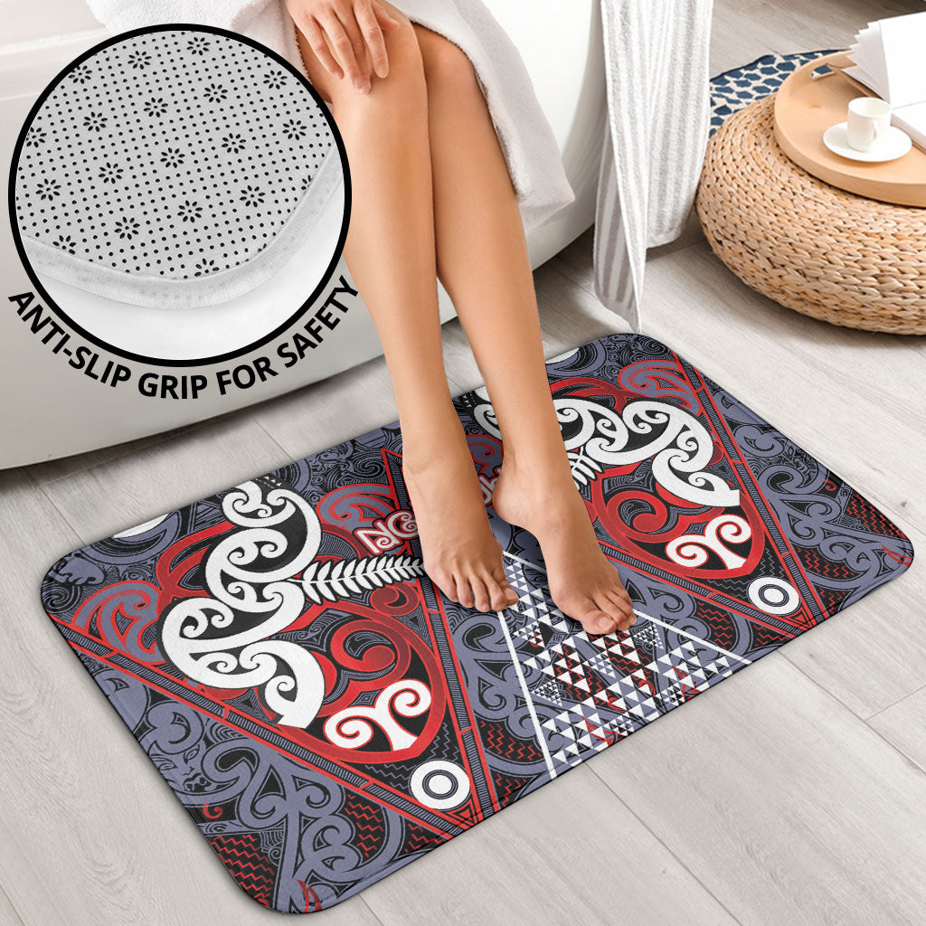 Aotearoa Iwi Ngapuhi Bathroom Set Maori Motif Tribal