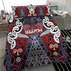 Aotearoa Iwi Ngapuhi Bedding Set Maori Motif Tribal