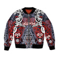 Personalised Aotearoa Iwi Ngapuhi Bomber Jacket Maori Motif Tribal