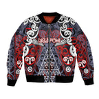 Personalised Aotearoa Iwi Ngapuhi Bomber Jacket Maori Motif Tribal